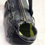 Cavalcanti Black Genuine Leather Shoulder Bag Made In Italy Designer Purse Photo 3