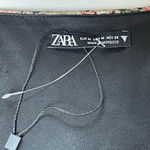 ZARA  Square Neck Floral print mini Dress Coquette girl cocktail milk-dress M Photo 10