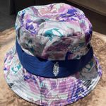 Free People NEW movement Digital Blooms Bucket Hat Electric Violet Colors NWOT Photo 3
