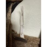 Free People  Small LULU ALPACA BLEND COWL NECK Tan Black Stripe SWEATER Photo 5