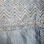 Urban Outfitters Staring At Stars  Chambray Denim Embroidered Top Women's Small Photo 12