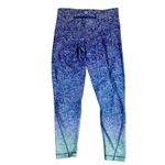 Vineyard Vines Performance Leggings Blue Ombre Leaf Print Size Small Photo 3