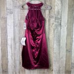 Crystal Doll Crystal Dolls Sleeveless Short Sheath Size 9 Jr. Burgundy Party Cocktail Dress Photo 1