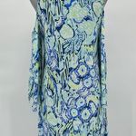 Lilly Pulitzer  Benicia Tunic Dress Cold Shoulder Size XS Indigo Sunset Swim Photo 6