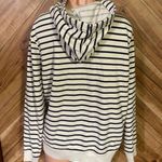 Old Navy Women’s XL Striped Gold Foil Letters Zip Up Hoodie Photo 7