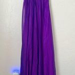 La Femme NWT strapless sweetheart electric purple gown prom dress size 2 Photo 0