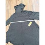 Michael Kors Hooded Knit Tunic Sweater Long Sleeve Cowl Hood Dark Gray L Photo 5