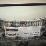 Bershka Distressed Light Washed Grey Denim Shorts Size 12 Photo 1