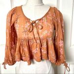 Urban Outfitters  orange babydoll top Photo 2