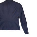 JG Hook Navy 100% Wool Blend Single Button Blazer Chic Classic Business Casual 4 Blue Photo 9