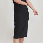 Jenni Kayne black Plume midi shift dress size XS Photo 1