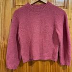 Tibi  Alpaca Wool Cropped Sweater Dusty Rose Knit Made in Peru Size S Photo 0