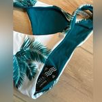Zaful NWT  Teal Feather Bikini Size Medium Photo 1