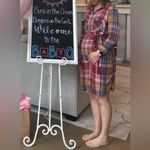 Motherhood  Women's Plaid Long Sleeve Dress - Size M EUC Photo 3