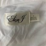 Eliza J  Dress 8 Navy White Striped Back Zip Classic Career Photo 5