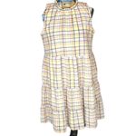 Loft  plaid summer dress size small Photo 1