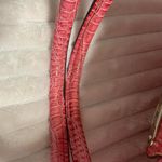 Pink Satchel Purse Faux Alligator Skin Shoulder Bag Photo 5