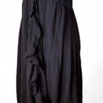 Strapless Ruffle Dress Black Size L Photo 1