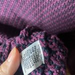 Habitat  Clothes To Live In‎ Purple Black Knit Zip Front Cardigan Sweater Size XS Photo 5