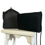 La Regale Lot Of 2 Vintage Evening Hand Bags Purse Clutch  Black Beaded Small Photo 1