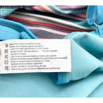 Romenza Targo Womens One Piece Swimsuit Size 8 Twist Striped Beachy Summer Photo 10