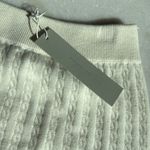 One Grey Day cable knit mini midi silk blend skirt NWT White Photo 1