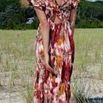 Love The Label Elsa Tiered Frill Maxi Dress in Savannah Women’s Size Medium Photo 1