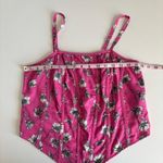 Torrid  Challis Floral Print Gin Fizz Pink Corset Crop Top Women’s Plus Size 12 Photo 1