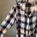 Talbots  Black and White Plaid Shirt Photo 2
