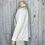 Jessica London  NWT Size 22W Classic White Stretch Cotton Button Down Shirt Top Photo 1