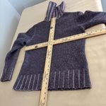 Paraphrase  Women Sweater M Turtleneck Purple Long Sleeve Cropped 100% Lambwool Photo 7