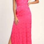 Lulus Pink Floral Print Dress Photo 0
