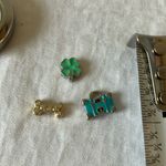 Origami Owl : Silver Tone Pendant Necklace- Green & Blue Charms Photo 8