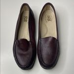 SAS Deep Burgundy Leather Slip Photo 1