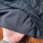 Black Laser Cut Half Sleeve Dress Size Large Photo 9