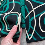 Ming Wang  Black and Green Geometric abstract blazer topper jacket Photo 2