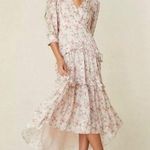 Love Shack Fancy  silk blend Lorencia Floral
Jacquard Maxi Dress NEW Photo 0