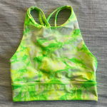 Lululemon  green tie dye energy high rise long line bra size 4 Photo 0