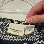 Vermont Country Store button maxi dress Elephant print black white size medium Photo 2