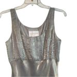 David's Bridal Vintage David’s Bridal y2k sage green Maxi gown Holiday Party Dress black tie Photo 5