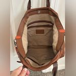 Cole Haan EUC  Brown Crosby Leather Shopper Purse Photo 3