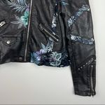 BLANK NYC NWOT  Faux Leather Floral Moto Jacket Photo 5