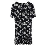 Michael Michael Kors Botanical Print Matte Jersey Dress Black & White Size XL Photo 3
