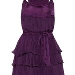 Elizabeth and James  purple silk cocktail  dr… Photo 5