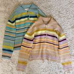 Free People  Trading Up Striped Polo S in Grey Combo Photo 5