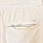Diesel women's XXS cotton zipper pocket ivory "S-AVY" raw hem 'sweatpant' shorts Photo 5