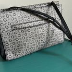 Guess New Chic Signature Logo Gray and Black Crossbody Purse Handbag Photo 2
