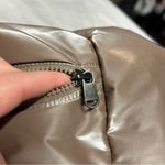 Athleta Downtown Puffer Vest Pyrite Shine Metallic Zip Button Womens Size Small Photo 6