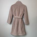 Pottery Barn  Plush Beige Sherpa Robe Sz S Photo 5