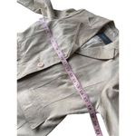 Apt. 9  Beige Metallic Suede Genuine Leather Blazer Photo 8